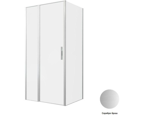 Душевой уголок Allen Brau Priority 100x80 3.31029.BA + 3.31041.BA серебро браш