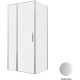 Душевой уголок Allen Brau Priority 100x90 3.31029.BA + 3.31044.BA серебро браш