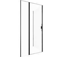 Душевой уголок Allen Brau Priority 100x90 черный браш, стекло 8 мм