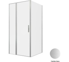 Душевой уголок Allen Brau Priority 100x100 серебро браш, стекло 8 мм
