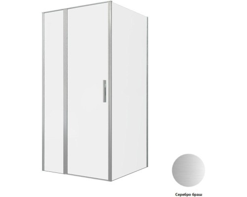 Душевой уголок Allen Brau Priority 100x100 3.31029.BA + 3.31047.BA серебро браш