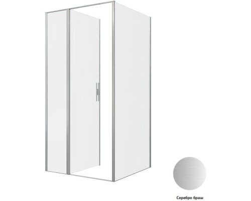 Душевой уголок Allen Brau Priority 100x100 3.31029.BA + 3.31047.BA серебро браш