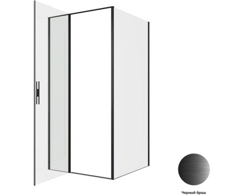Душевой уголок Allen Brau Priority 100x100 3.31030.BBA + 3.31048.BBA черный браш