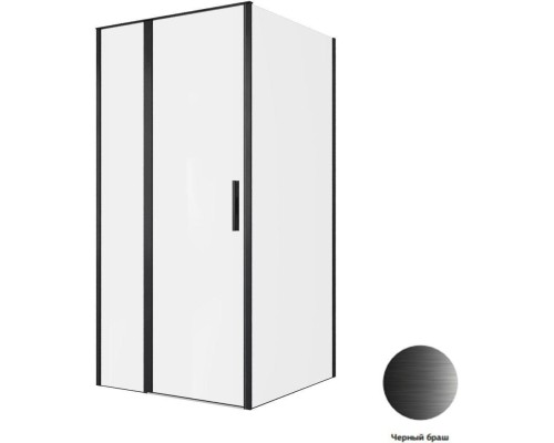 Душевой уголок Allen Brau Priority 100x100 3.31030.BBA + 3.31048.BBA черный браш