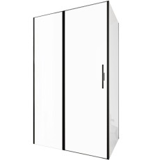 Душевой уголок Allen Brau Priority 120x80 черный браш, стекло 8 мм