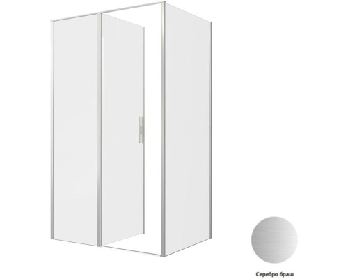 Душевой уголок Allen Brau Priority 120x90 3.31032.BA + 3.31044.BA серебро браш