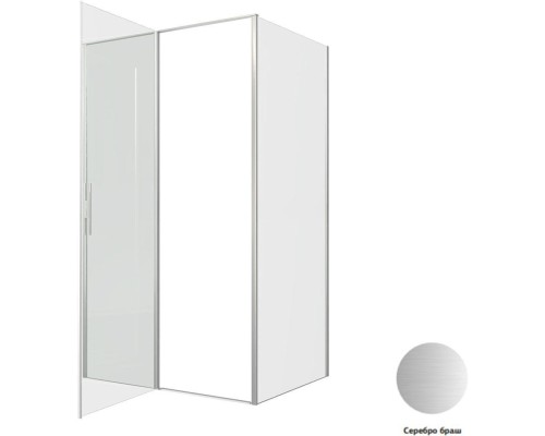 Душевой уголок Allen Brau Priority 120x90 3.31032.BA + 3.31044.BA серебро браш
