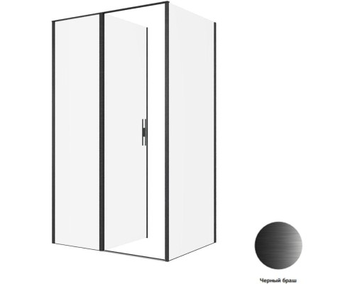 Душевой уголок Allen Brau Priority 120x90 3.31033.BBA + 3.31045.BBA черный браш
