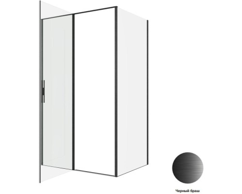 Душевой уголок Allen Brau Priority 120x90 3.31033.BBA + 3.31045.BBA черный браш