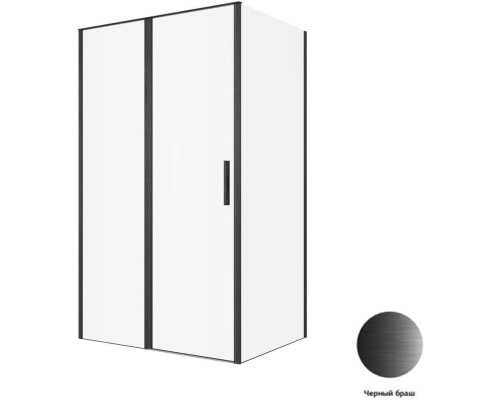 Душевой уголок Allen Brau Priority 120x90 3.31033.BBA + 3.31045.BBA черный браш