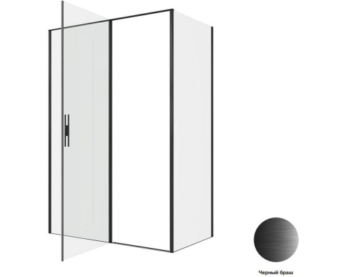 Душевой уголок Allen Brau Priority 140x80 3.31036.BBA + 3.31042.BBA черный браш
