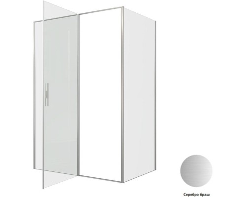 Душевой уголок Allen Brau Priority 140x90 3.31035.BA + 3.31044.BA серебро браш