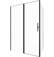 Душевой уголок Allen Brau Priority 140x90 черный браш, стекло 8 мм