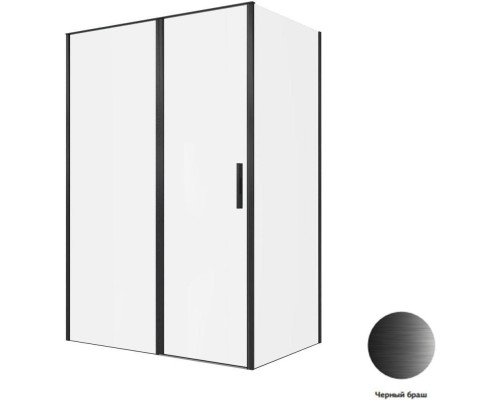Душевой уголок Allen Brau Priority 140x90 3.31036.BBA + 3.31045.BBA черный браш