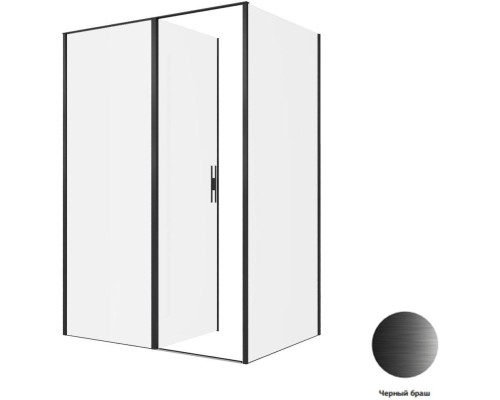 Душевой уголок Allen Brau Priority 140x100 3.31036.BBA + 3.31048.BBA черный браш