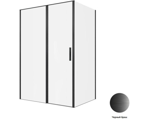 Душевой уголок Allen Brau Priority 140x100 3.31036.BBA + 3.31048.BBA черный браш