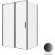 Душевой уголок Allen Brau Priority 140x100 3.31036.BBA + 3.31048.BBA черный браш