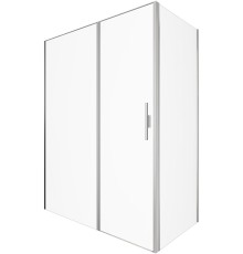 Душевой уголок Allen Brau Priority 160x80 серебро браш, стекло 8 мм