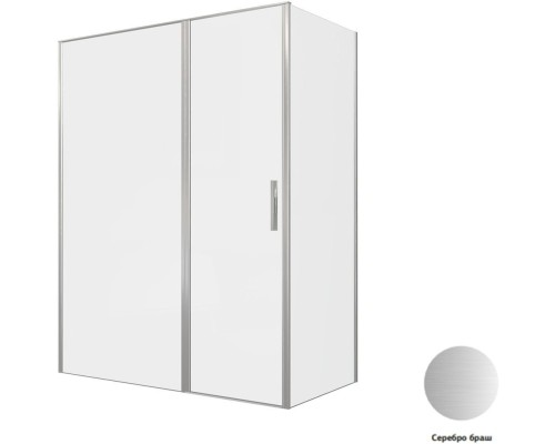 Душевой уголок Allen Brau Priority 160x80 3.31038.BA + 3.31041.BA серебро браш