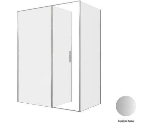 Душевой уголок Allen Brau Priority 160x90 3.31038.BA + 3.31044.BA серебро браш