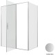 Душевой уголок Allen Brau Priority 160x90 3.31038.BA + 3.31044.BA серебро браш