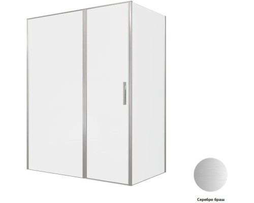 Душевой уголок Allen Brau Priority 160x90 3.31038.BA + 3.31044.BA серебро браш
