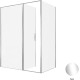 Душевой уголок Allen Brau Priority 160x100 3.31037.00 + 3.31046.00 хром