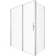 Душевой уголок Allen Brau Priority 160x100 3.31038.BA + 3.31047.BA серебро браш