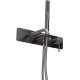 5.31A05-MG PRIORITY 3.0 Cмес. для ванны встр., излив 200мм, Kerox, Easy box, графит браш (323750)