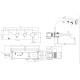 5.31A05-MG PRIORITY 3.0 Cмес. для ванны встр., излив 200мм, Kerox, Easy box, графит браш (323750)