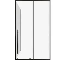 Душевой уголок Allen Brau Fantasy 120x90 черный матовый, стекло 8 мм