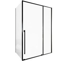Душевой уголок Allen Brau Fantasy 140x90 черный матовый, стекло 8 мм