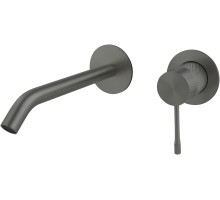 5.31C03-MG PRIORITY 4.0 Cмес. для умыв. встраив.,круг.накл.,Kerox,EASY BOX, графит браш (331002)
