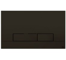 Кнопка смыва механическая OLI Narrow 152942 черная soft-touch