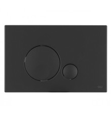 Кнопка смыва механическая OLI Globe 152952 черная soft-touch