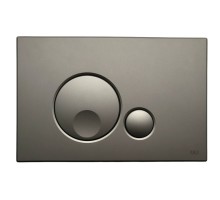 Кнопка смыва механическая OLI Globe 152953 серая soft-touch