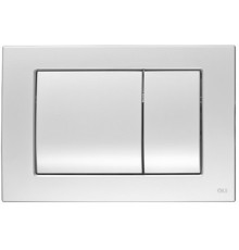 Кнопка смыва механическая OLI Metal Dual 656004 сталь хром (антивандальная)