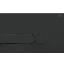 Кнопка смыва механическая OLI Iplate 670005 черный soft-touch