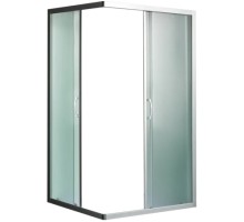 MORAVA XL 100/80/24 МТ Душевое ограждение без поддона, стекло матовое, профиль хром матовый