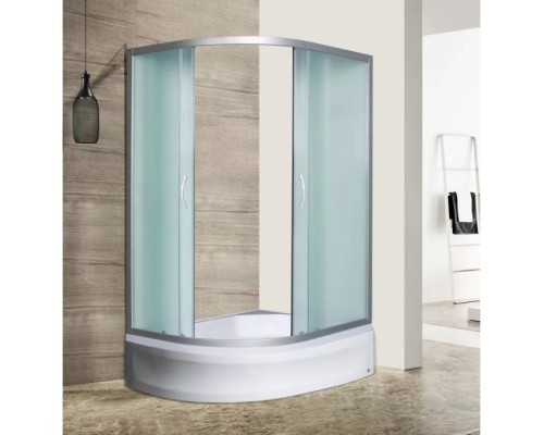 Душевое ограждение River Don 90/70/24 MT R  90x70 с поддоном ,стекло матовое, профиль хром 