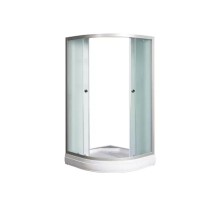 Душевое ограждение  River Don Light 80x80 MT с поддоном ,стекло матовое, профиль хром