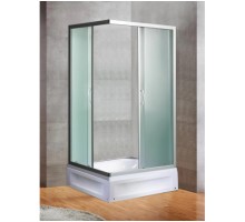 Душевой ограждение  River Morava XL 120/80/24 MT 120x80 с поддоном, стекло матовое, профиль хром