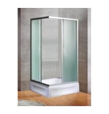 Душевой ограждение  River Morava XL 120/80/24 MT 120x80 с поддоном, стекло матовое, профиль хром