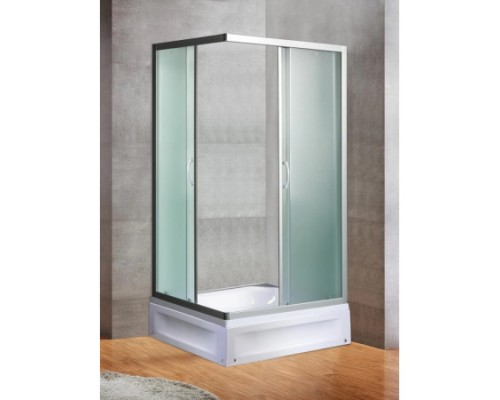 Душевой ограждение  River Morava XL 120/80/24 MT 120x80 с поддоном, стекло матовое, профиль хром