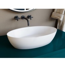 Раковина накладная Salini S-Stone Матовое ALDA  580x350мм I 110621M