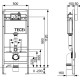 Инсталляции для унитаза с кнопкой  белый глянец TECE Now 9400413