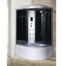 Душевая кабина River DUNAY 120x80 см – асимметричная, тонированное стекло, профиль хром матовый, левая
