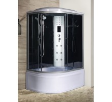 Душевая кабина River DUNAY 120x80 см – асимметричная, тонированное стекло, профиль хром матовый, правая