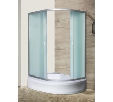 Душевое ограждение River DON 120x80 асимметричное, стекло матовое, профиль хром матовый, без поддона