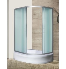Душевое ограждение River DON 120x80 асимметричное, стекло матовое, профиль хром матовый, без поддона